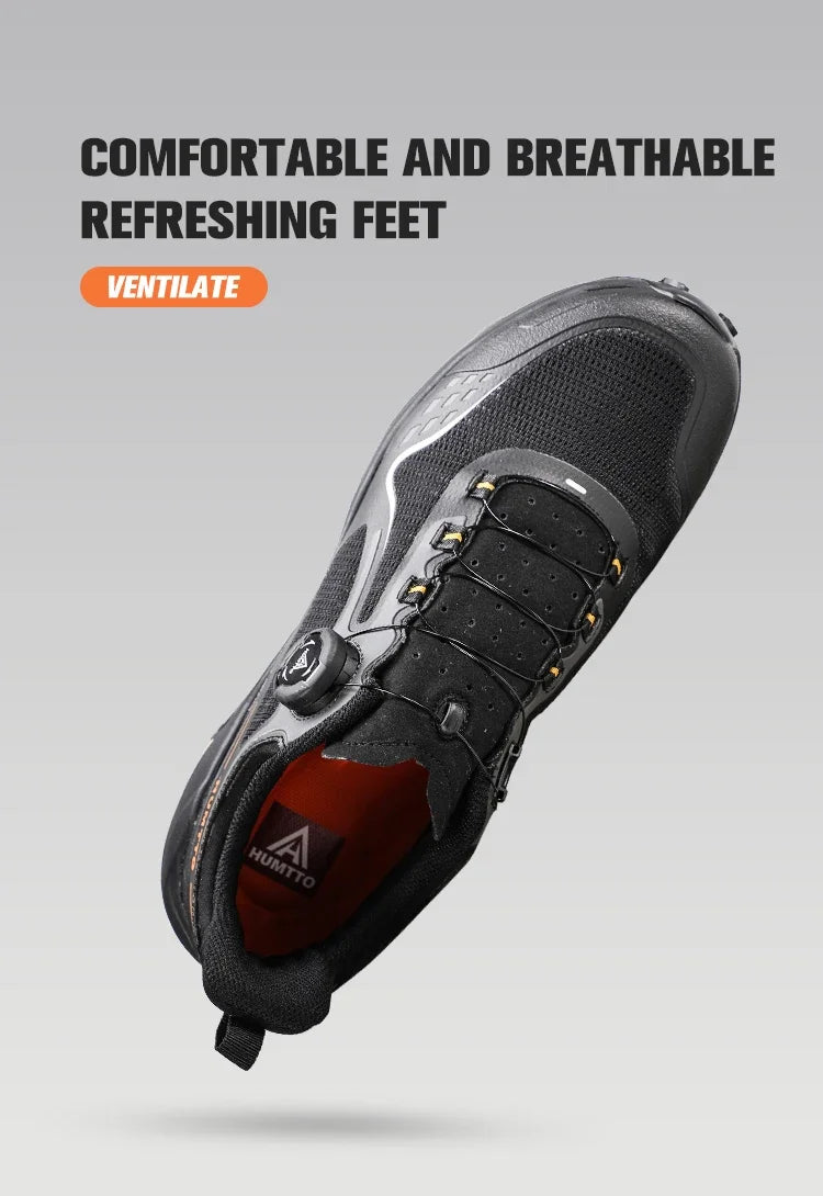 HUMTTO Men's Sneakers Luxury Designer Trail Shoes for Men Anti-slip Sports Hiking Sneaker Man Breathable Outdoor Trekking Boots