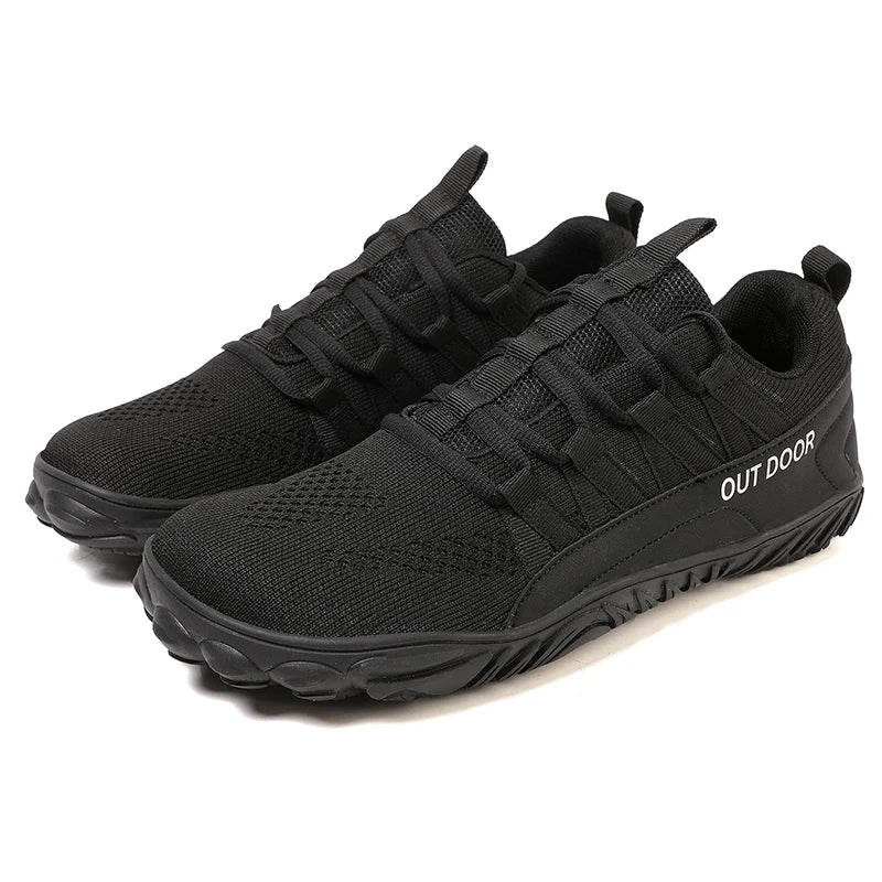 Scarpe da uomo semplici e leggere da trekking sportivo 2025, barefoot a punta larga, multifunzionali casual in mesh traspirante per camminare