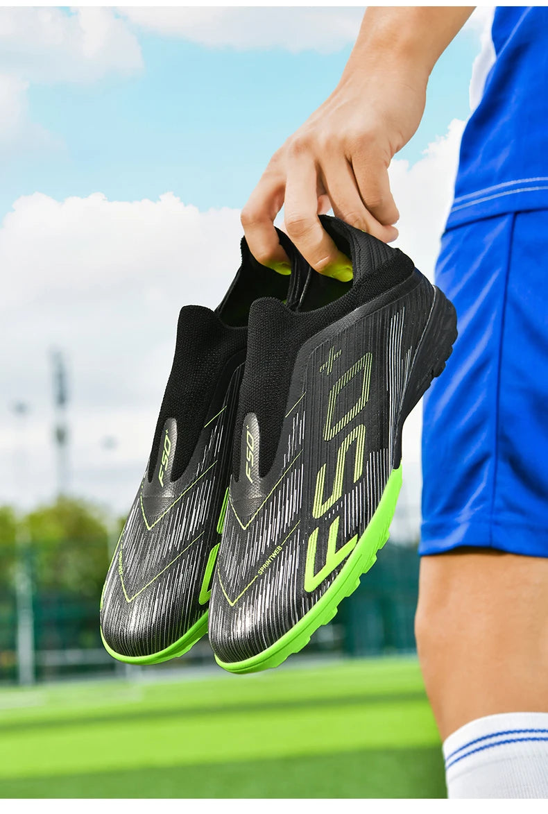 New Men's Soccer Shoes High-Quality Cleats Football Boots Sneakers Hot-Selling Indoor Futsal Non-Slip Match Grass High-Top Outdoor