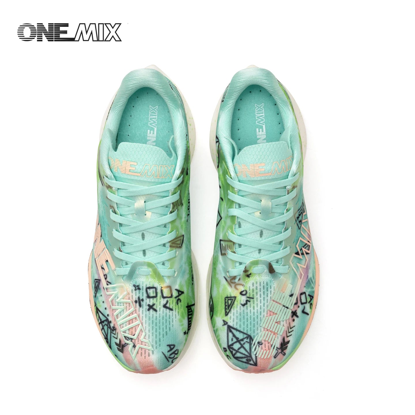 ONEMIX Neue Marathon-Laufschuhe mit Nylon-Carbonplatte, stoßdämpfende Profi-Rennschuhe mit stabiler Unterstützung, ultraleichte Rebound-Sneaker
