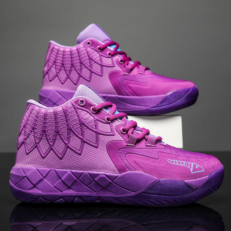 Youth Basketball Shoes for Actual Combat, Outdoor Comfortable Cushioning, Wear-Resistant, Fashionable, Breathable, High Quality