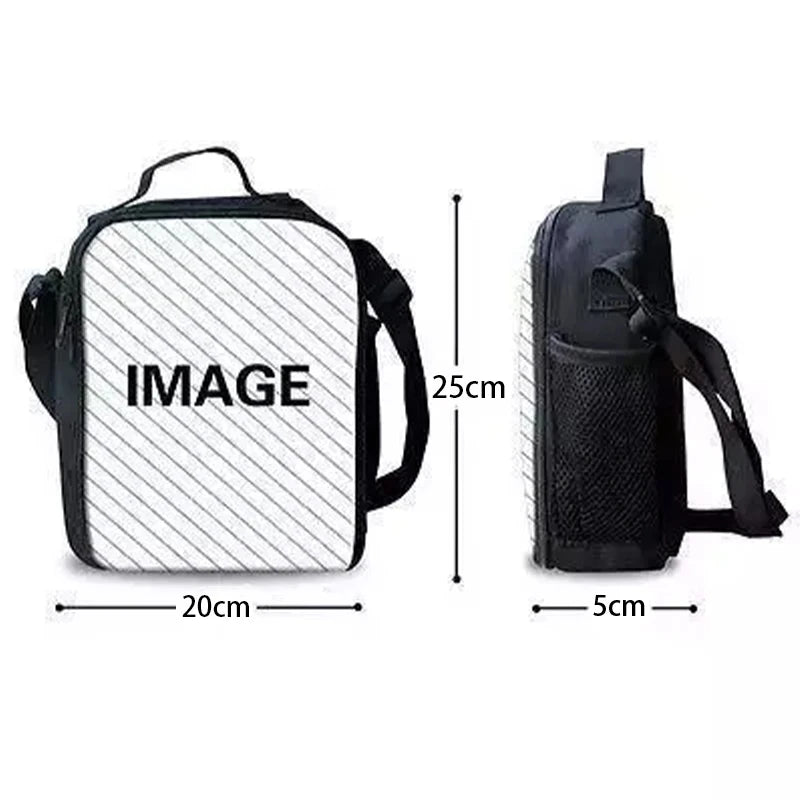 Isolierte große F-FortniteS-Kühltasche für Kinder mit viel Fassungsvermögen, für Jungen, Mädchen und Schüler, für Outdoor-Picknicks, wiederverwendbare Thermo-Lunchbox