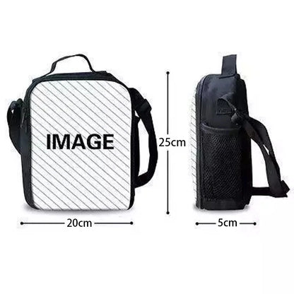 Isolierte große F-FortniteS-Kühltasche für Kinder mit viel Fassungsvermögen, für Jungen, Mädchen und Schüler, für Outdoor-Picknicks, wiederverwendbare Thermo-Lunchbox
