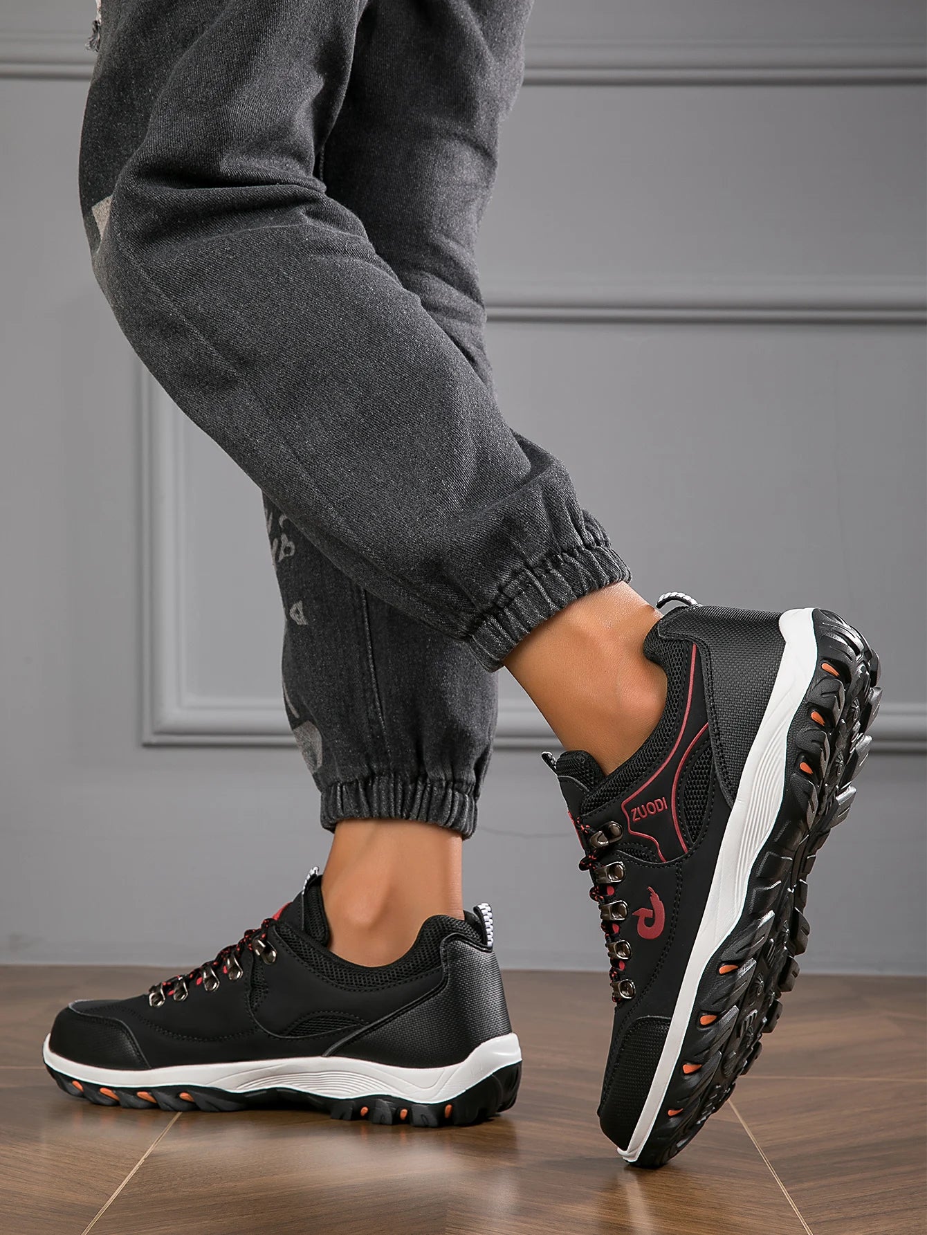 Zapatillas de senderismo para hombre nuevas, transpirables, ultraligeras y antideslizantes, para deportes al aire libre, camping y running