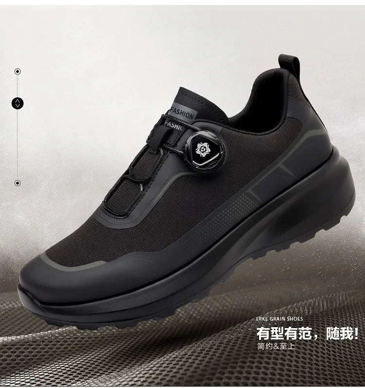 Outdoor Men's Sneakers 2026 New Spring and Summer Thick-Soled Sports Shoes Men's Hiking Daddy Shoes Casual Footwear for Men