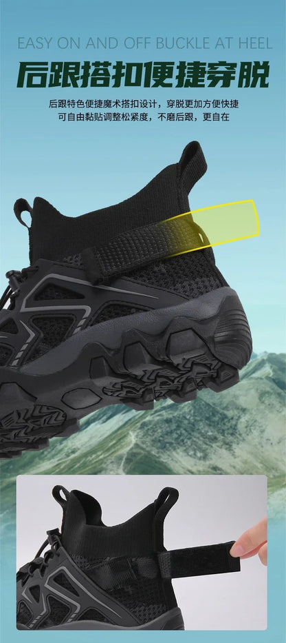Unisex Breathable Quick-Drying Fishing Water Sport Shoes Summer Upstream Barefoot Aqua Boots Outdoor Non-Slip Women Beach Shoes