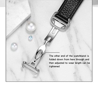 SANDA New Couple Tank Watches Wear Resistant Leather Strap Luxury Square Dial Waterproof Sports Casual Men Women Quartz Watches