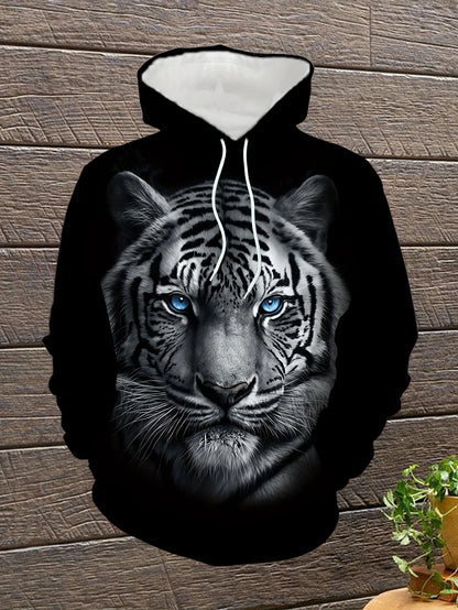 Animal Wolf Graphic Men's Fashion 3D Print Outdoor Hoodie Streetwear Hoodies Hooded Front Pocket Designer Hoodie Sweatshirt