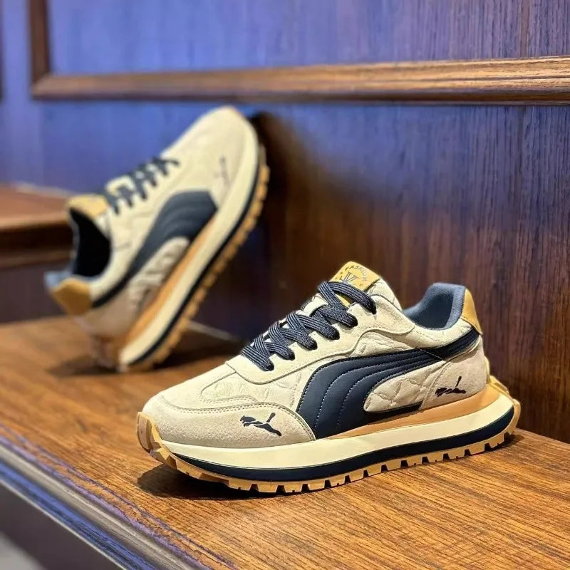 Casual Men's Sports Shoes Summer Casual Thick-Soled Men's Shoes Soft and Comfortable Non-Slip Outdoor Fashion Sneakers
