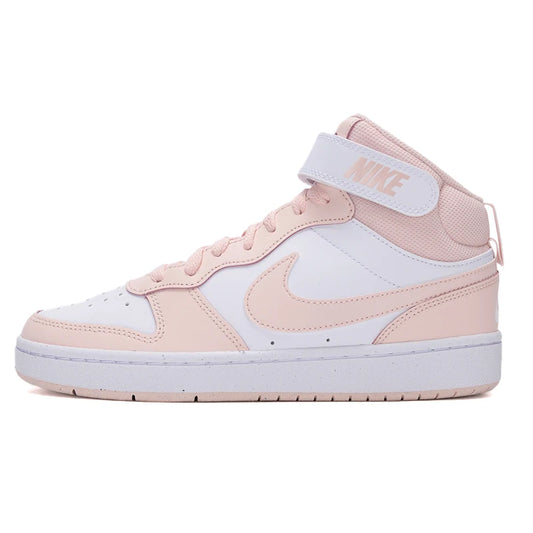 Nike Women's Shoes Court Borough Mid 2 (Gs) Sports Shoes Fashionable Casual Shoes Velcro Mid-Top Sneakers Cd7782-122