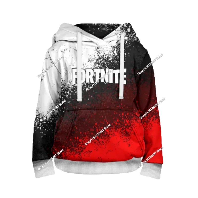 Fortnite косплей худита за деца и възрастни, унисекс суитшърт с качулка, ежедневни униформи и костюми за Хелоуин