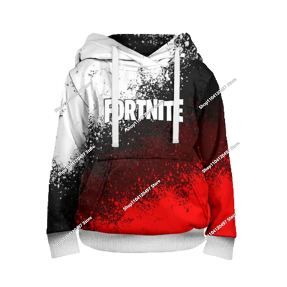 Fortnite косплей худита за деца и възрастни, унисекс суитшърт с качулка, ежедневни униформи и костюми за Хелоуин