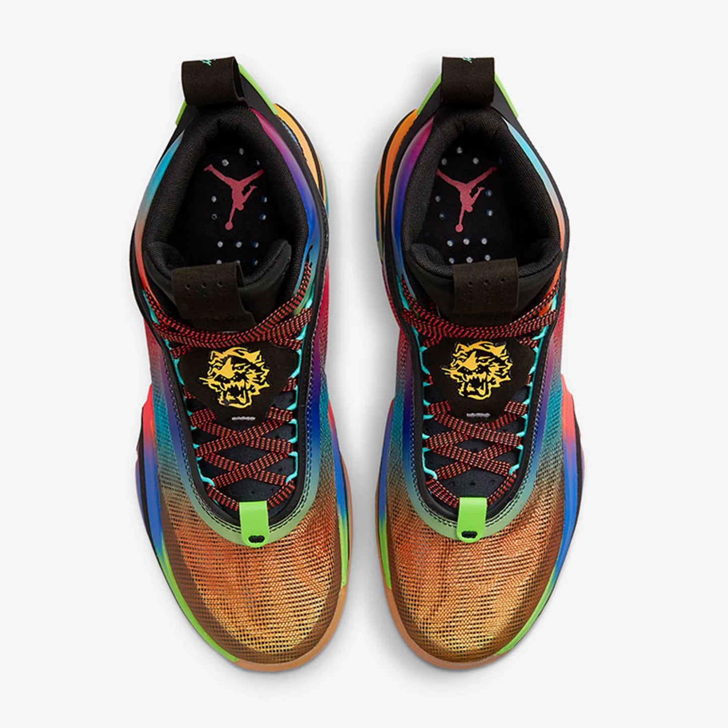 Zapatillas de baloncesto resistentes de media caña Nike Authentic Jordan unisex Rainbow DN4200-064