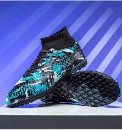 Size 34-46 Men's FG/TF Football Boots Futsal Professional Unisex Kids Soccer Training Outdoor Boys Football Sneakers