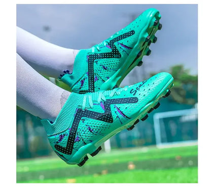 Oversized Football Boots for Youth & Children, Comfortable Flexible Design, Stable Anti-slip Performance for Outdoor Field Sports