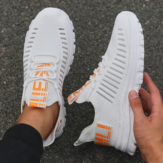 Non-Slip Men's Summer Sneakers Comfortable Breathable Couple Running Shoes Women Tennis Sports Shoe White Walking Man Sneakers