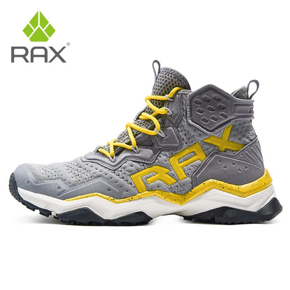 Rax Men Waterproof Hiking Shoes Breathable Hiking Boots Outdoor Trekking Sports Sneakers Tactical Shoes
