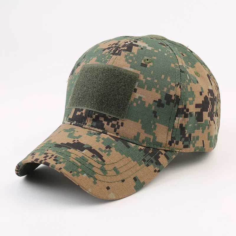 Camouflage Baseball Cap Outdoor Men's Tactical CP Adjustable Hat Sports Cycling Duck Tongue Cap