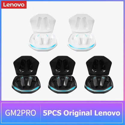 Auriculares inalámbricos Lenovo GM2 Pro TWS Bluetooth 5.3 – Auriculares HD con control táctil y micrófono, auriculares deportivos impermeables