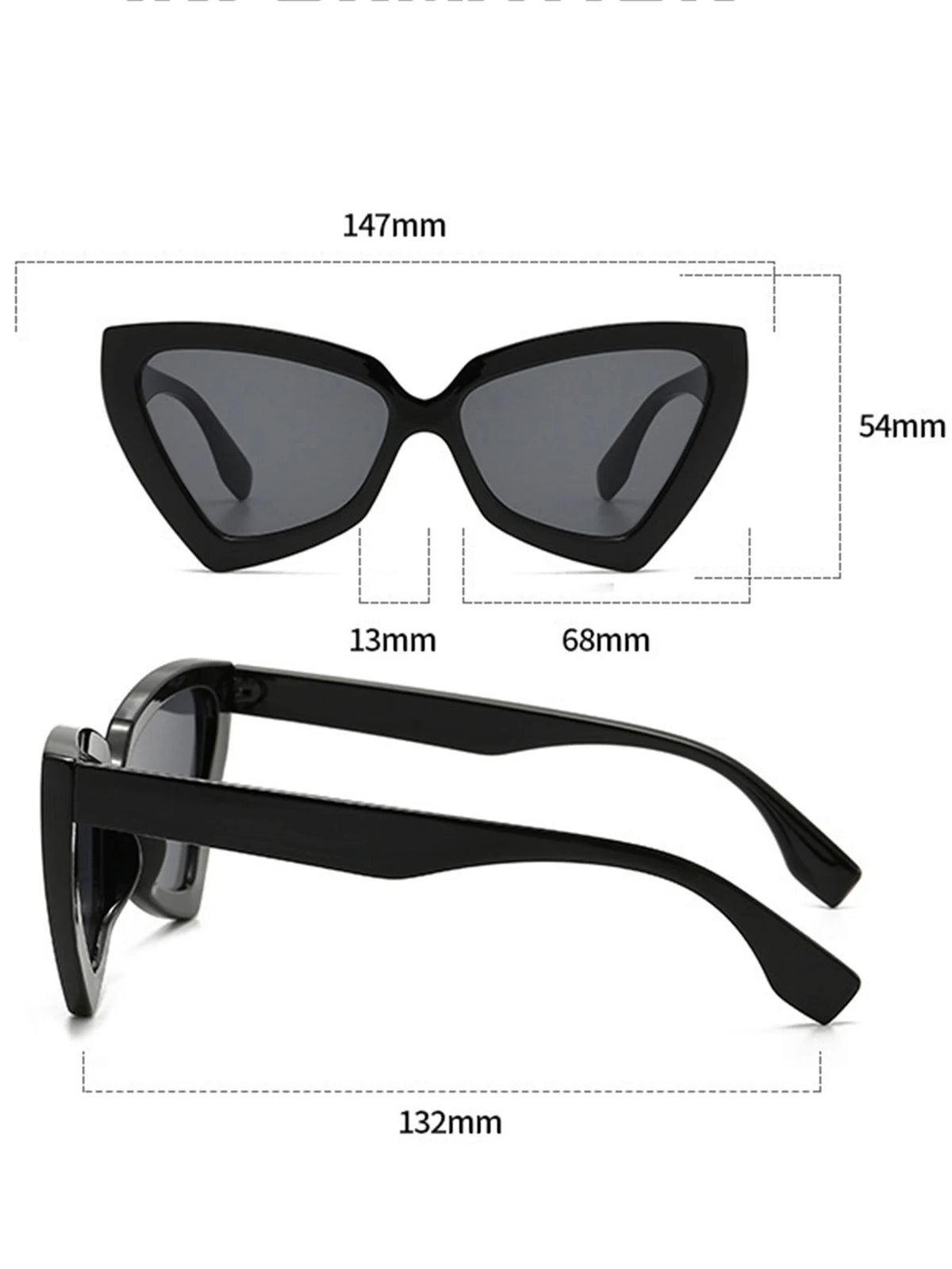 New Vintage Triangle Polygon Sunglasses Women Men Vintage Glasses Retro Cat Eye Sun Glasses Female Male Eyewear Eye Glasses