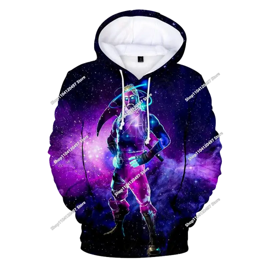 Neues Herbst-Sweatshirt-T-Shirt Fortnite mit 3D-Digitaldruck, locker und bequem, Kapuzenpullover