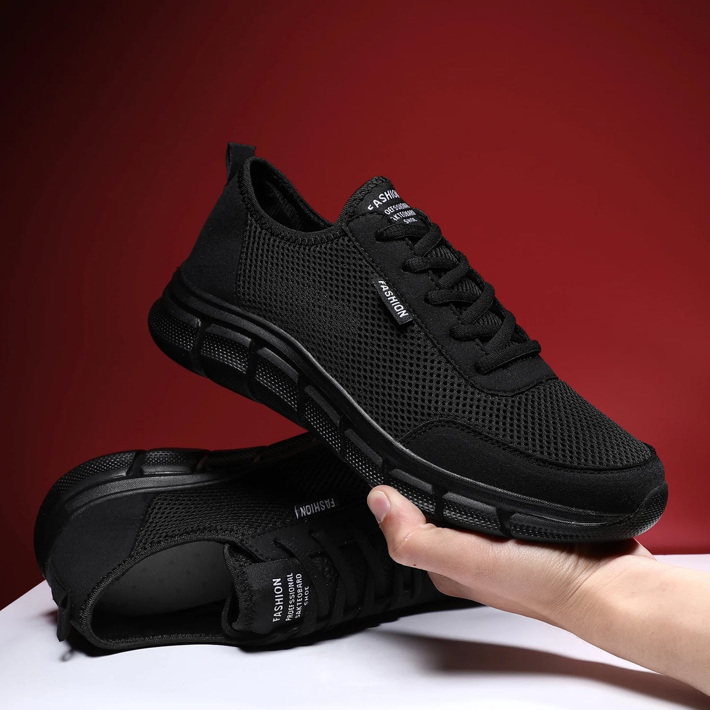 Men's Summer Sneakers Casual Running Shoes Breathable Walking Mesh Lightweight Sports Shoes Comfortable Fashion Shoes Zapatillas