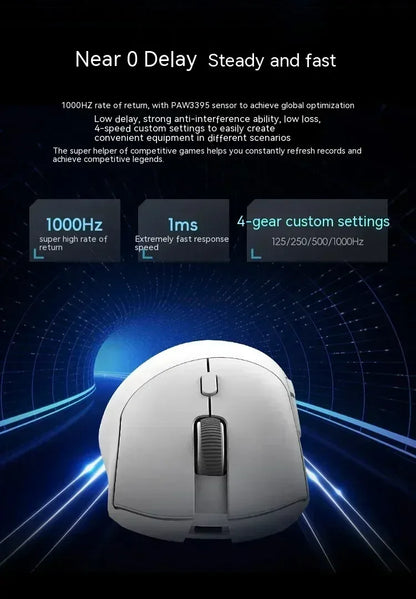 Metaphyuni Metapanda P1 kabellose Maus P1 Pro Max PAW3395, geringe Latenz, leichte E-Sports-Gaming-Maus, ergonomisch, Geschenk für PC-Gamer