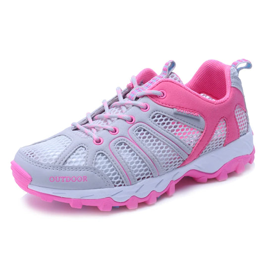 Spring Summer Men Women Outdoor Sneakers Trekking Hiking Shoes Sports Trail Running Shoes Thick Soles Sales Promotion Discount