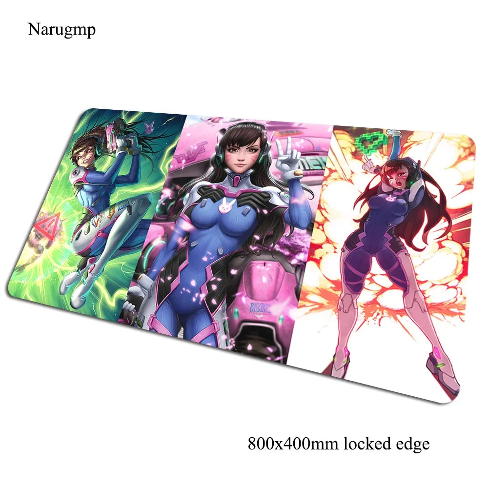 Tapete de rato gaming Overwatch 80x40cm, grande, para secretária de computador, tapete gamer para PC e portátil, presente de Halloween