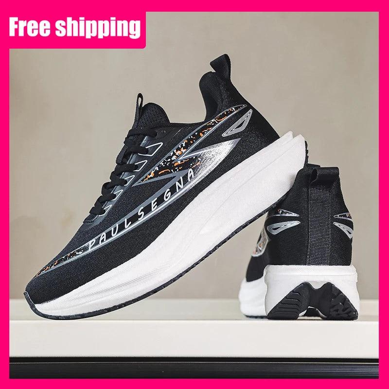 Men's Running Shoes Professional Marathon Comfortable Breathable Mesh Sneakers Daily Fitness Anti-Slip Shock-Absorbing Jogging Shoes