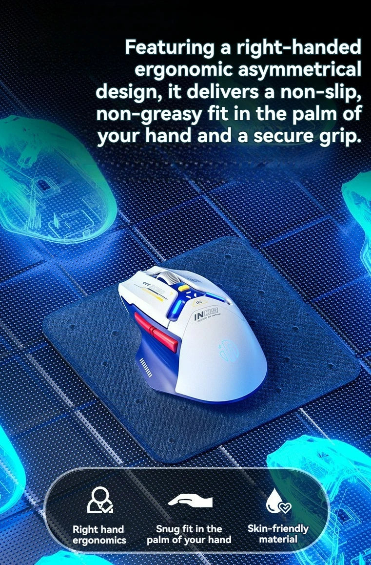 Tri-Mode Connection 10000DPI 2.4G Wireless Bluetooth Gaming Mouse PMW3325 RGB  Light For PC Gaming Laptop and MAC