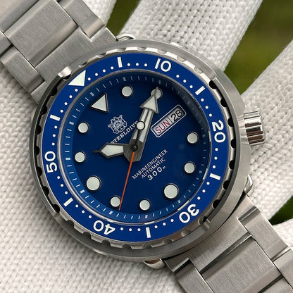 STEELDIVE Top Brand Day Function 47.5mm 300M Waterproof Sapphire Glass Ceramic Bezel NH36 Automatic Dive Can Tuna Watch for Men