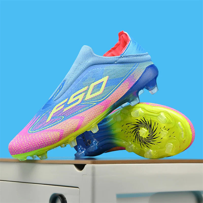 New men's football boots, non-slip high-quality soccer shoes, grass cleats, high-top futsal sneakers, match indoor hot-selling outdoor