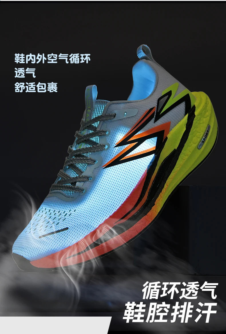 2026 New Men's Sports Running Shoes, Marathon-Ready, Breathable, Lightweight, Comfortable Women's Athletic Sneakers, Jogging Tennis Air Cushion