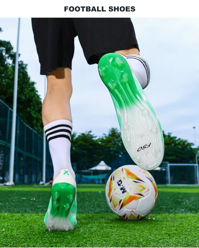 New Men’s Football Boots High-Quality Soccer Shoes Sneakers Match Indoor Non-Slip Grass Cleats High-Top Futsal Hot-Selling Outdoor
