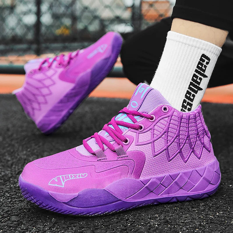 Youth Basketball Shoes for Actual Combat, Outdoor Comfortable Cushioning, Wear-Resistant, Fashionable, Breathable, High Quality