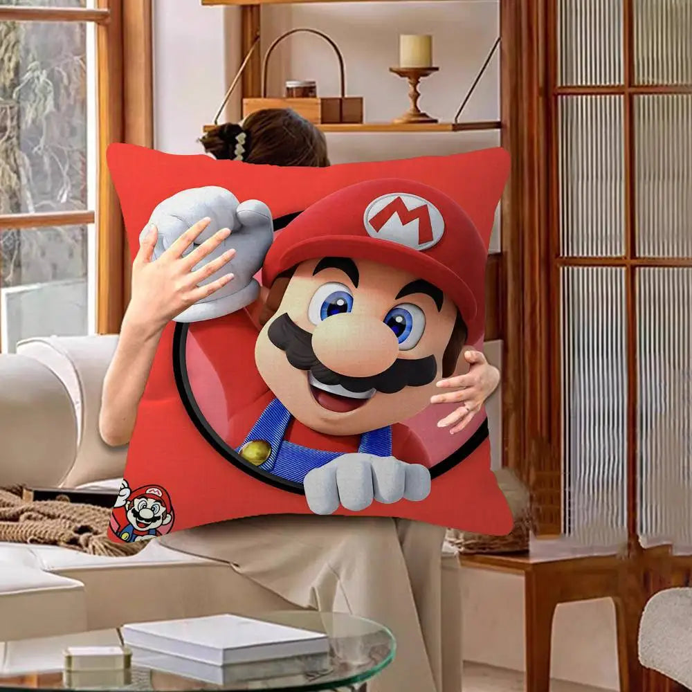 Anime Supers M-Marios Pillowcases Home Bedding Decorative Pillow Cover Wedding Super Soft Pillow Case
