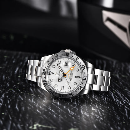 Pagani Design 2026 Nuevo reloj de buceo para hombre 42mm zafiro mecánico automático GMT 100m resistente al agua PD1682