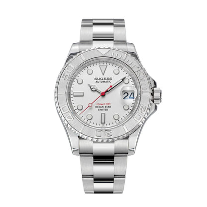 Sugess New Diving Men's Watch Automatic Mechanical WristWatches 10Bar NH35A Movement Sapphire Luminous Ceramic Bezel S450-2 2025