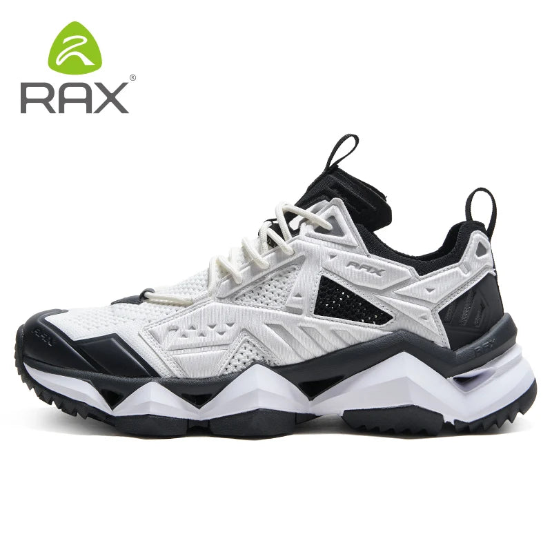 RAX Running Shoes Men & Women Outdoor Sport Breathable Lightweight Sneakers Air Mesh Upper Anti-Slip Natural Rubber Outsole