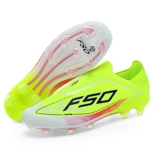 New Men Soccer Shoes Grass Cleats High-quality Match Outdoor Football Boots Non-Slip Boys Sneakers Hot-selling High-top Light