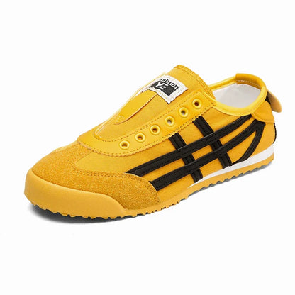 Men's Classic Running Shoes Lace-Up Flat Bottom Sports Shoes Soft Sole Walking Gym Breathable Couple Casual Canvas Tennis Shoes