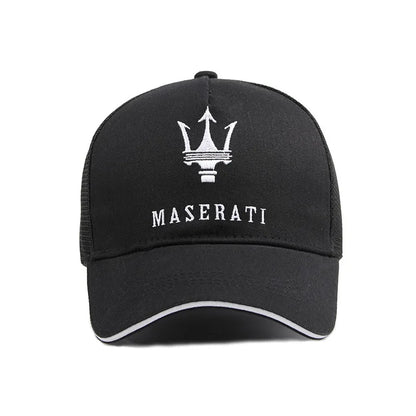 Für Maserati Baseballcaps für Herren und Damen, bestickt, verstellbar, Hip-Hop-Sonnenhut für Outdoor-Sport, Wandern, Laufen, aus Baumwolle, Geschenk, Radkappe
