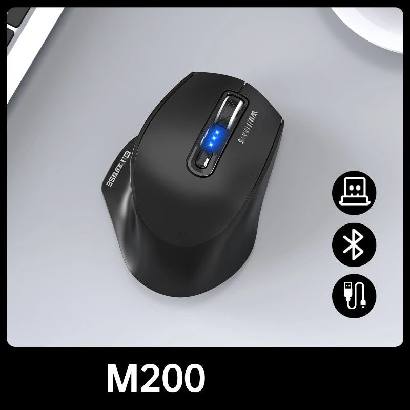 Mouse USB cablato con retroilluminazione RGB, silenzioso, ergonomico e DPI regolabile per desktop, laptop, PC, ufficio, gaming, casa e uso quotidiano al lavoro