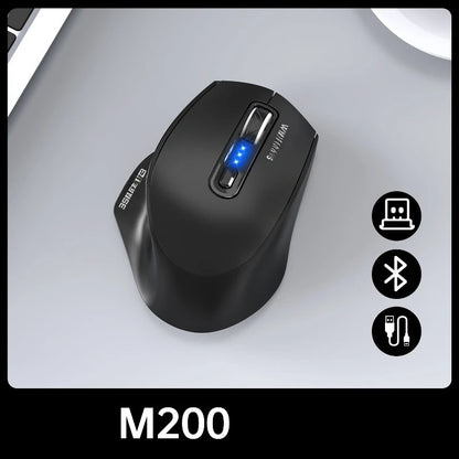 Mouse USB cablato con retroilluminazione RGB, silenzioso, ergonomico e DPI regolabile per desktop, laptop, PC, ufficio, gaming, casa e uso quotidiano al lavoro
