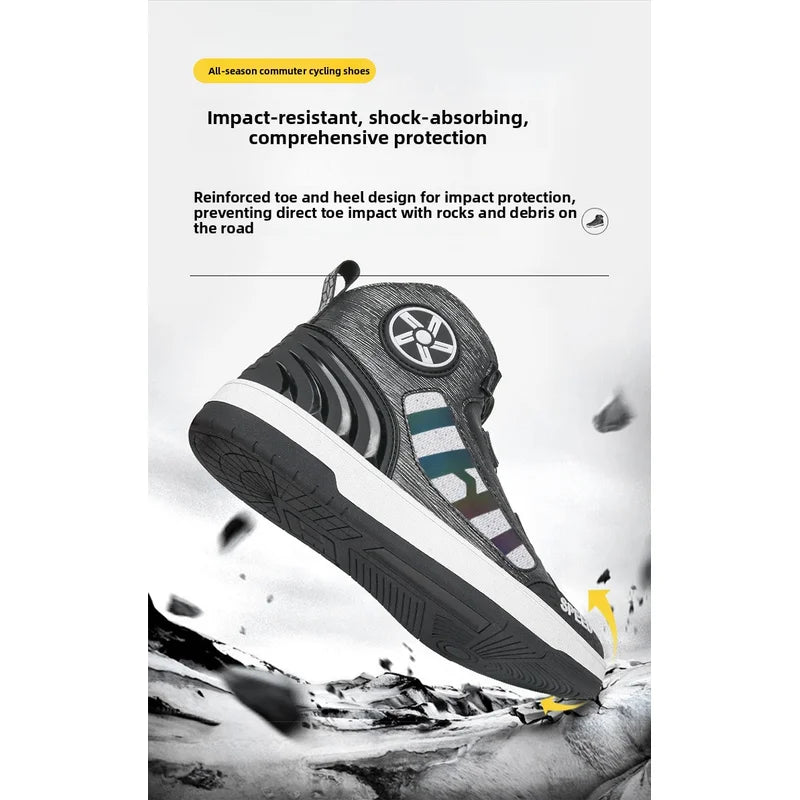 Motorcycle Professional Protective Riding Boots Four Season New Fashion Breathable Anti-Slip Men's Outdoor Off-Road Riding Shoes