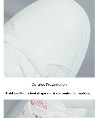 Shoes 2025 Women Running Spring Autumn Fashion White Breathable Embroidered Flower Lace-Up Casual Sneakers Women's Shoes