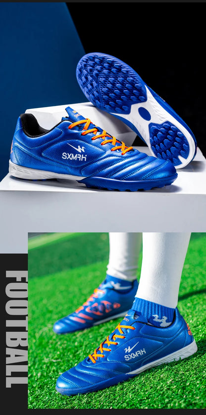 Double Star Men's Genuine TF Turf Soccer Shoes, for Primary School Students, Teenagers, Adults & Kids, Professional Training and Match