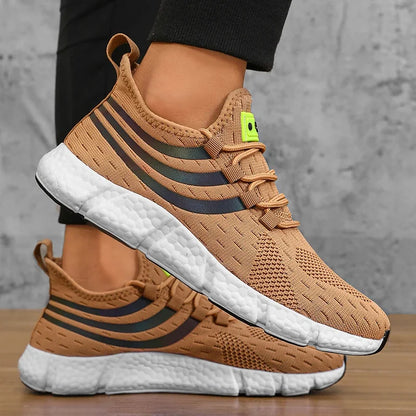 Men's Casual Sports Shoes Breathable Lightweight Sneakers Anti-Slip Flats Outdoor Running Walking Tennis Athletic Jogging Shoes