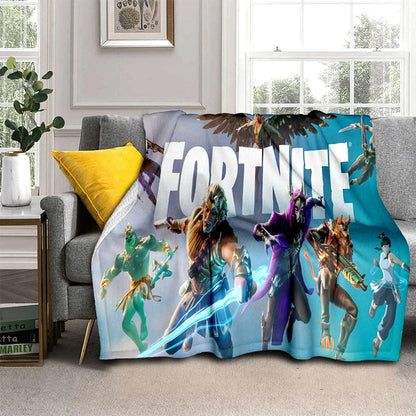 Fortnite-Spiel-Flanelldecke Unisex – weiche, warme Kuscheldecke für Schlafzimmer, Wohnzimmer, Bett, Reisen, Camping, Sofa-Dekoration und Zubehör